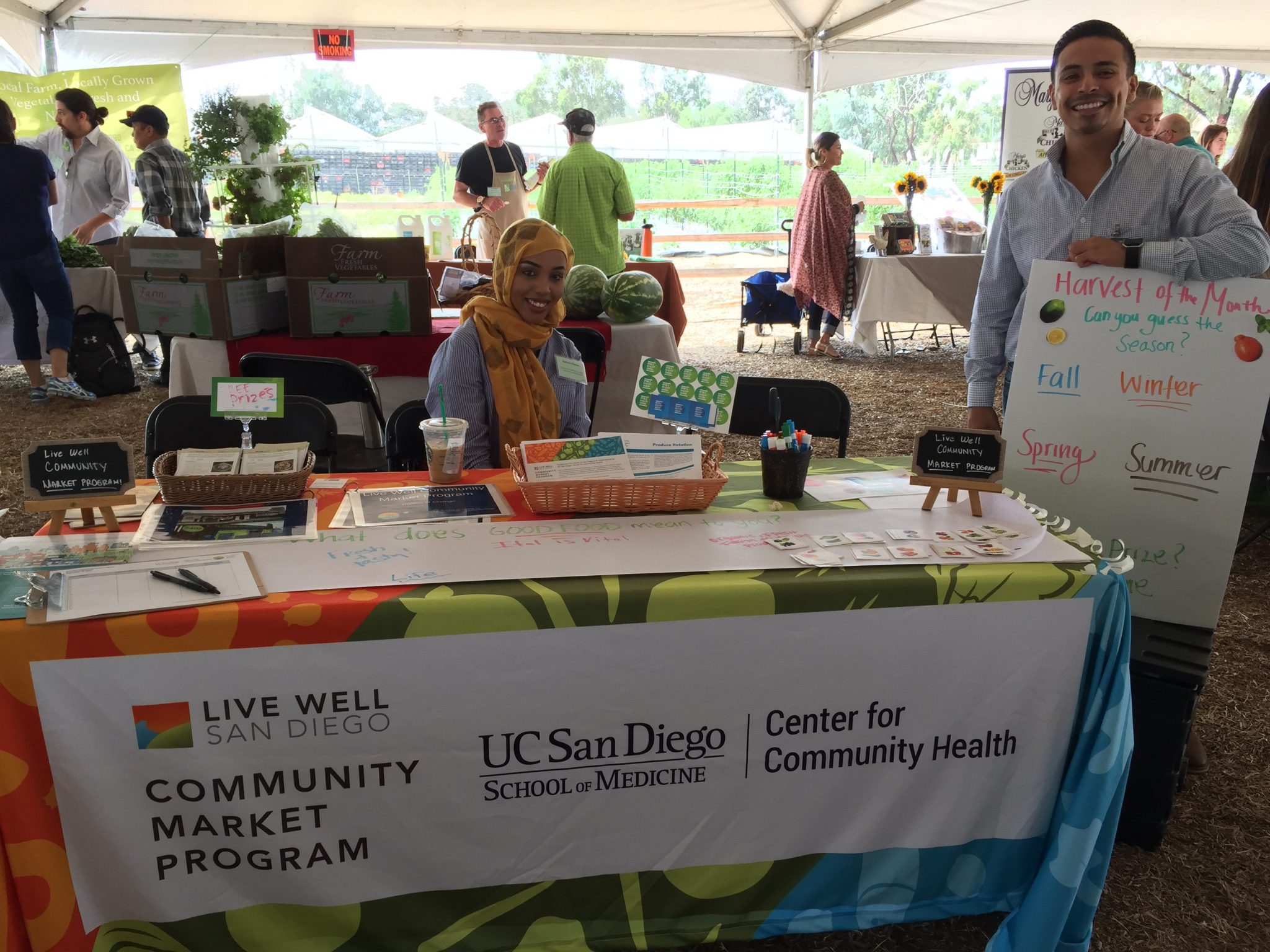 Live Well Community Market Program at 2017 Good Food Showcase UCSD