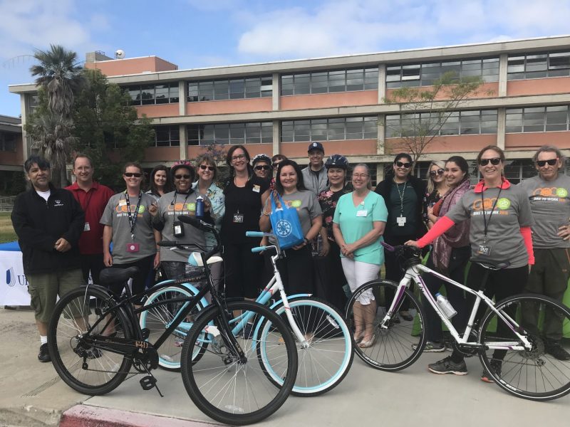 Bike to Work Day at San Diego Unified School District’s Ed Center
