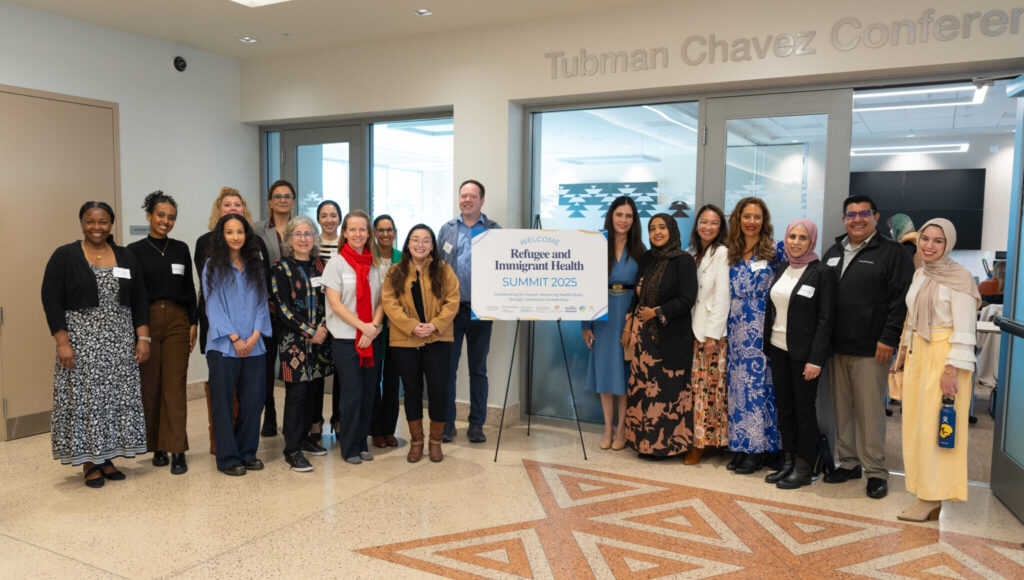 Refugee and Immigrant Health Summit hosted by the Refugee Health Unit of the UC San Diego Center for Community Health.  January 27, 2025
Southeastern Live Well Center - Tubman Chavez Conference Center -
Featured Speakers:
Davey Smith, MD
Amina Sheik Mohamed, MPH
Crystal Cené, MD, MPH, FAHA
Jennifer Tuteur, MD
Abdi Abdillahi, MBA
Farhat Popal, MPP
Etleva Bejko, MA
Jennifer Nations, PhD
Tala Al-Rousan, MD, MPH
Dr. Kristin Brownell
Janine Young, MD